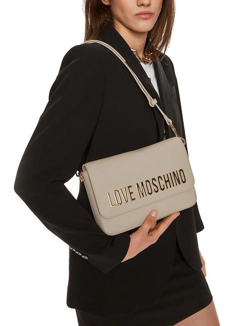 LETTERING Schultertasche Elfenbein - Damentaschen