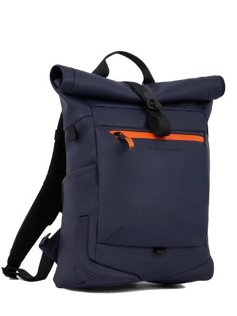 CORNER SPECIALE GOMMATO Rolltop-Rucksack f&uuml;r 15,6-Zoll-Laptop Blau - PC-Rucks&auml;cke
