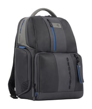 PIQUADRO Rucksack URBAN FAST-CHECK, 15,6-Zoll-PC-Halterung, aus Leder - PC-Rucks&auml;cke