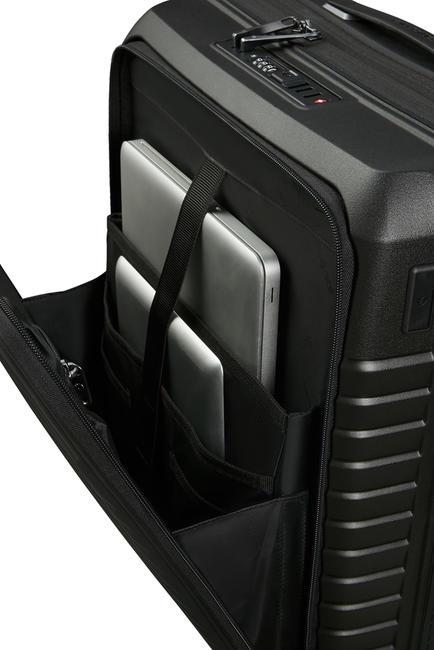 INTUO Erweiterbarer Handgep&auml;ckwagen SCHWARZ - Handgep&auml;ck