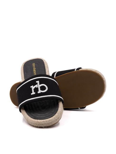 RB Canvas-Slipper Schwarz - Damenschuhe