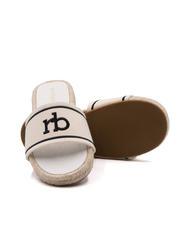 ROCCOBAROCCO RB Canvas-Slipper nicht-gerade weiss - Damenschuhe - 5