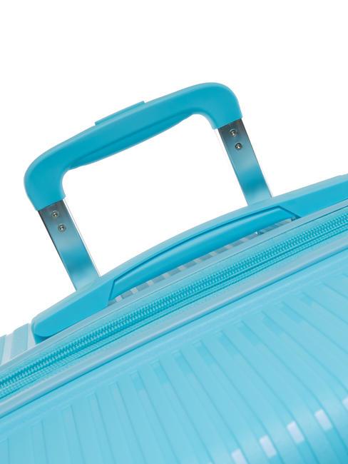 LIGHT POP 1 Gro&szlig;er erweiterbarer Trolley wasserblau - Harte Trolleys