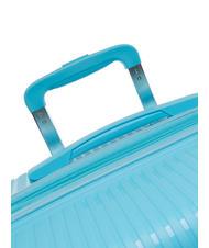 LESAC LIGHT POP 1 Gro&szlig;er erweiterbarer Trolley wasserblau - Harte Trolleys - 7