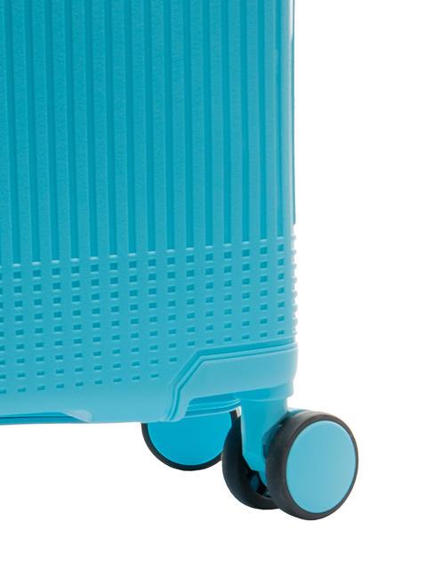 LIGHT POP 1 Gro&szlig;er erweiterbarer Trolley wasserblau - Harte Trolleys