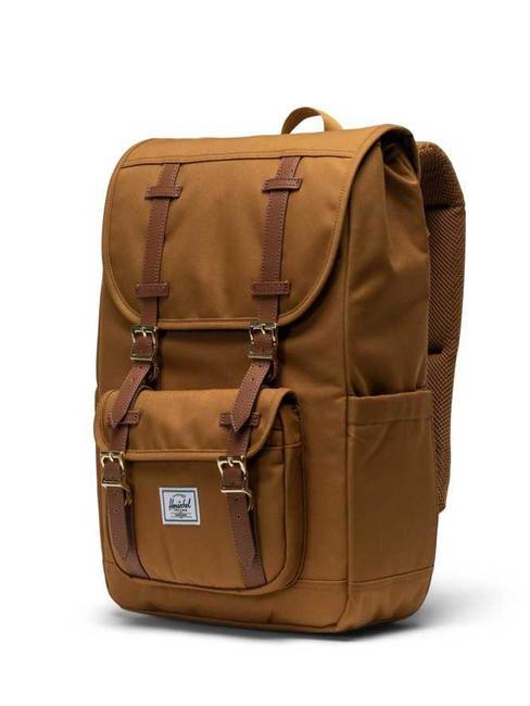 LITTLE AMERICA MID Mittelgro&szlig;er Rucksack bronzebraun - Rucks&auml;cke f&uuml;r Schule &amp; Freizeit