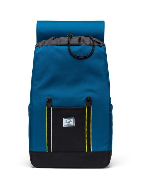 RETREAT Rucksack Legionsblau/Schwarz/Nachtkerze - Rucks&auml;cke f&uuml;r Schule &amp; Freizeit