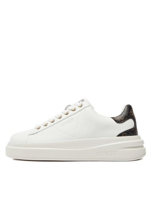 ELBINA  Turnschuhe Weiss-braun - Damenschuhe