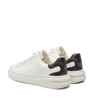 GUESS ELBINA  Turnschuhe Weiss-braun - Damenschuhe - 5
