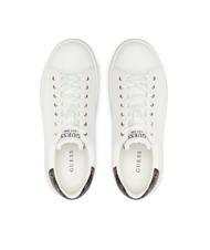GUESS ELBINA  Turnschuhe Weiss-braun - Damenschuhe - 4