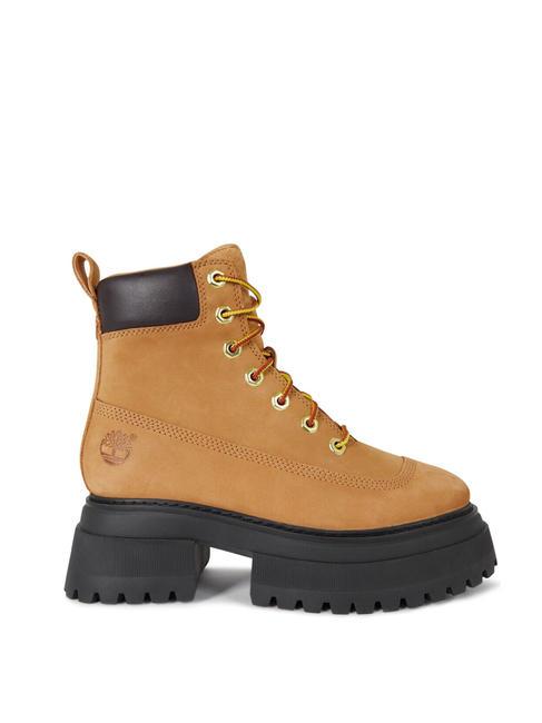 SKY 6 INCH Hohe Stiefeletten aus Leder Weizen - Damenschuhe