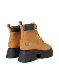 TIMBERLAND SKY 6 INCH Hohe Stiefeletten aus Leder Weizen - Damenschuhe - 4
