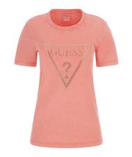 GUESS VINTAGE Baumwoll t-shirt Pfirsichkoralle - T-Shirts und Tops f&uuml;r Damen - 4