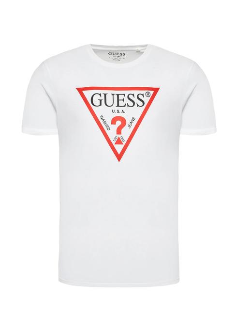 TRI LOGO Baumwoll t-shirt purwei&szlig; - Herren-T-Shirts