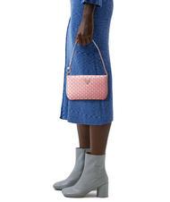 GUESS TWILLER Mini-Umh&auml;ngetasche aus Webstoff blasses Rosa - Damentaschen - 5