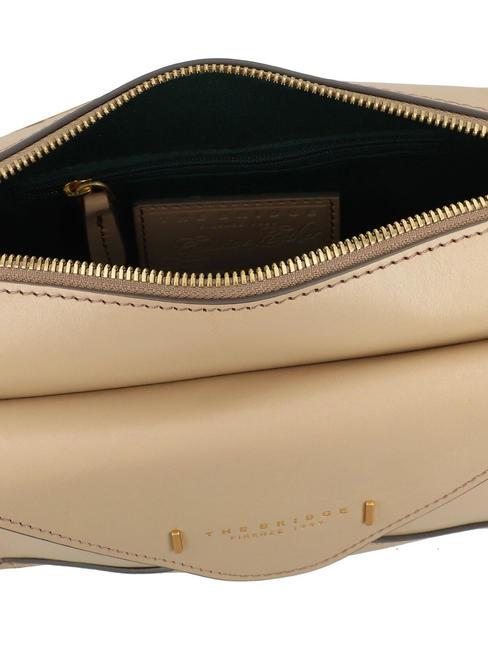 FRIDA Mini-Umh&auml;ngetasche aus Leder Butter abb. Gold - Damentaschen