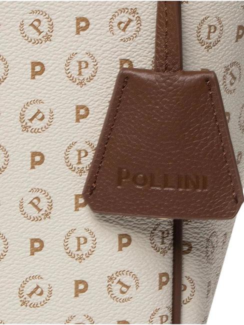 HERITAGE Umh&auml;ngetasche, verwandelbar elfenbein / braun - Damentaschen