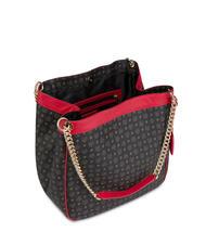 POLLINI HERITAGE Umh&auml;ngetasche, verwandelbar schwarzer Lack - Damentaschen - 5