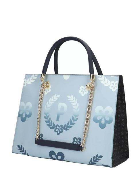 HERITAGE Einkaufstasche mit Allover-Print Blau Schwarz - Damentaschen