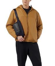 PIQUADRO BRIEF 2 G&uuml;rteltasche aus Leder und Stoff Blau - H&uuml;fttaschen - 5