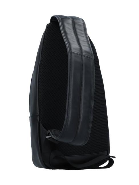 URBAN One-Shoulder-Tasche aus Leder Schwarz - PC-Rucks&auml;cke