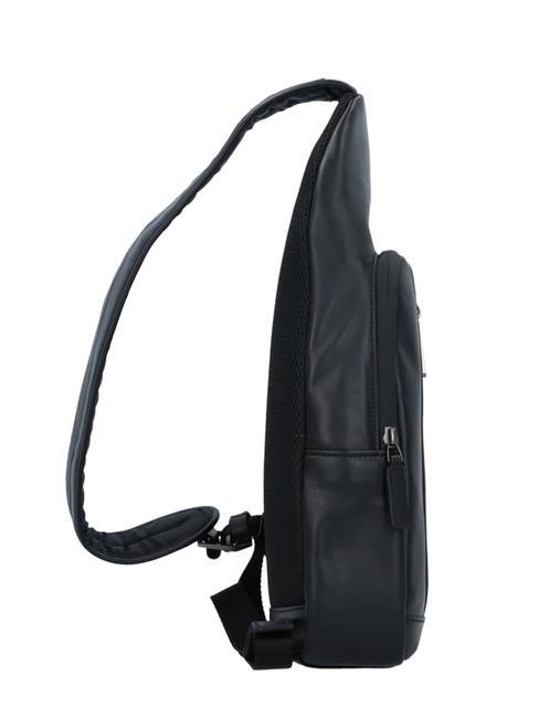 URBAN One-Shoulder-Tasche aus Leder Schwarz - PC-Rucks&auml;cke