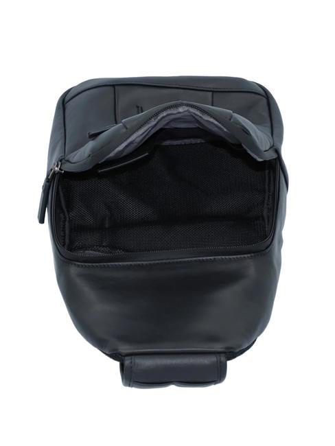 URBAN One-Shoulder-Tasche aus Leder Schwarz - PC-Rucks&auml;cke