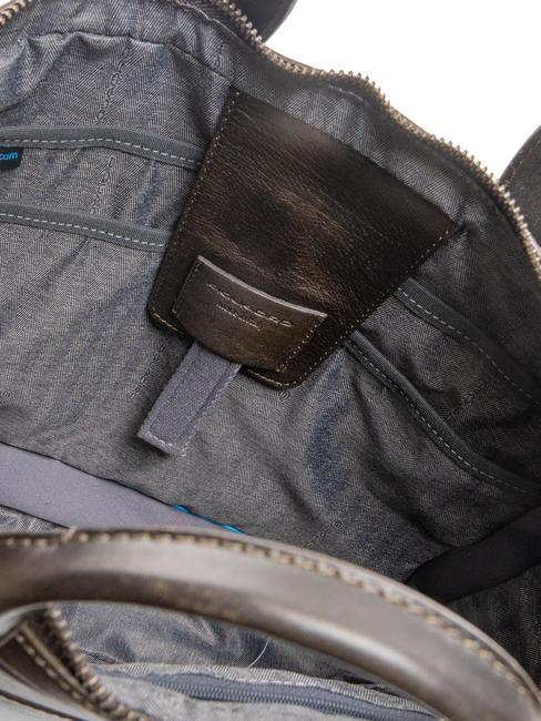 PYRAMID Aktentasche aus Leder f&uuml;r PC 14 " GR&Uuml;N - Arbeitstaschen