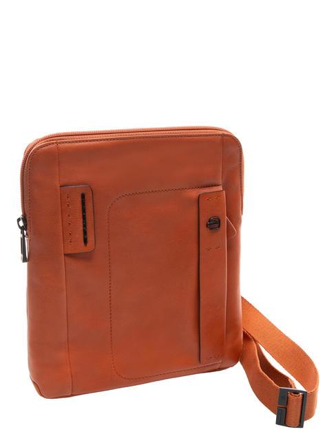 CAMPIONARIO - X18 Ledertasche orange2 - Umh&auml;ngetaschen Herren