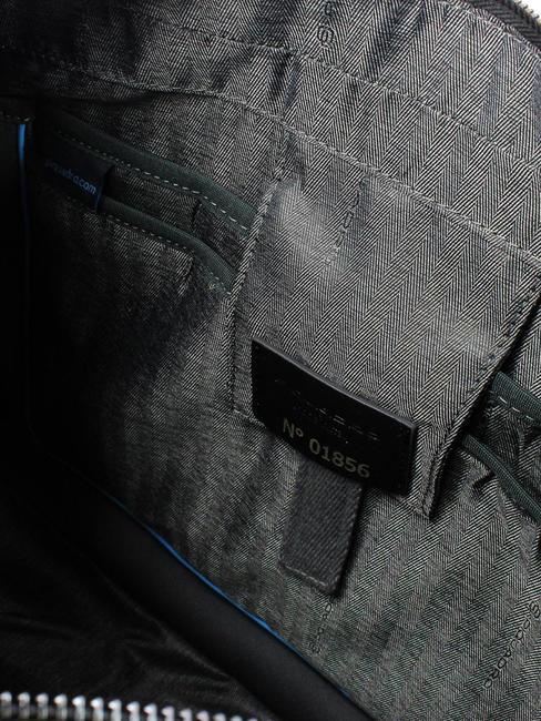 CAMPIONARIO - DAVID 15,6-Zoll-Laptop-Aktentasche aus Leder Schwarz - Arbeitstaschen