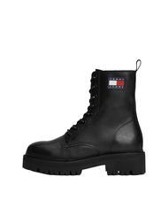 TOMMY HILFIGER TOMMY JEANS Urban Lace Up Stiefeletten aus Leder SCHWARZ - Damenschuhe - 2