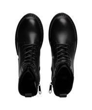 TOMMY HILFIGER TOMMY JEANS Urban Lace Up Stiefeletten aus Leder SCHWARZ - Damenschuhe - 4