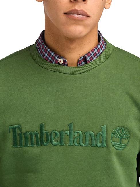 EMBROIDERY TONAL Sweatshirt mit Rundhalsausschnitt schwarz/waldgr&uuml;n - Sweatshirts Herren