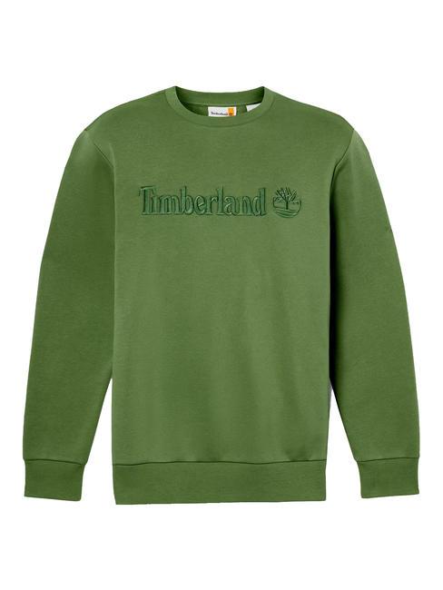 EMBROIDERY TONAL Sweatshirt mit Rundhalsausschnitt schwarz/waldgr&uuml;n - Sweatshirts Herren