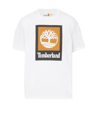TIMBERLAND STACK LOGO Baumwoll t-shirt Wei&szlig; - Herren-T-Shirts - 3