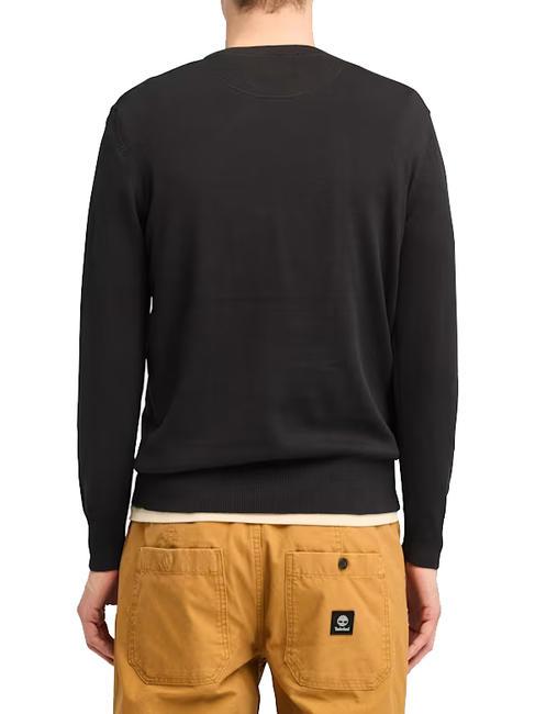 WILLIAMS RIVER Pullover mit Rundhalsausschnitt Schwarz/Pflaster - Herrenpullover