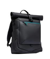 PIQUADRO CORNER SPECIALE GOMMATO Rolltop-Rucksack f&uuml;r 15,6-Zoll-Laptop Schwarz - PC-Rucks&auml;cke - 2