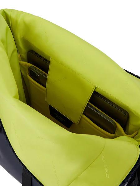 CORNER SPECIALE GOMMATO Rolltop-Rucksack f&uuml;r 15,6-Zoll-Laptop Schwarz - PC-Rucks&auml;cke