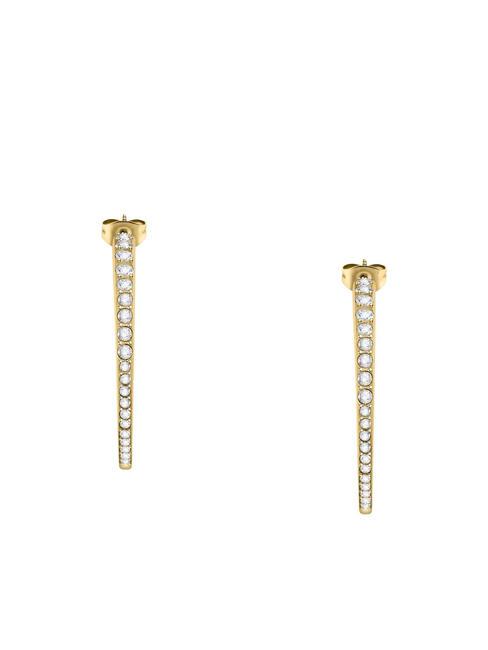 POETICA Halbkreisf&ouml;rmige Ohrringe mit Kristallen Gold - Ohrringe