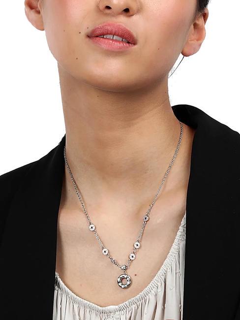 BAGLIORI Halskette aus wei&szlig;em Kristall SILBER - Halsketten