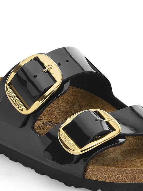 ARIZONA BIG BUCKLE Lackpantoffel Schwarz - Damenschuhe