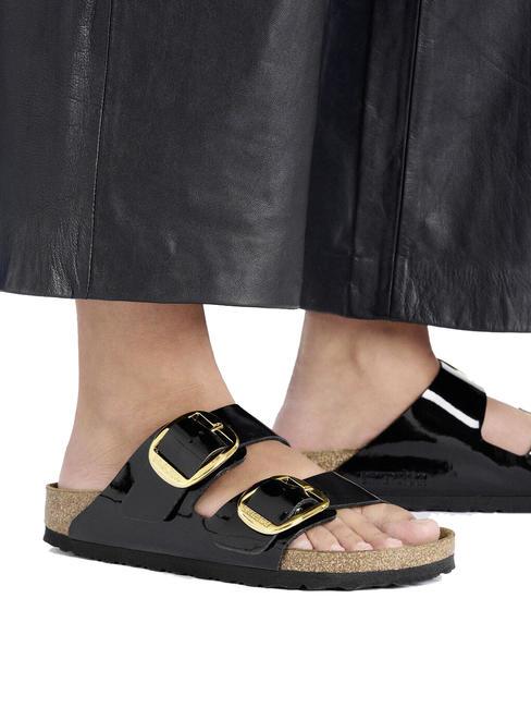 ARIZONA BIG BUCKLE Lackpantoffel Schwarz - Damenschuhe
