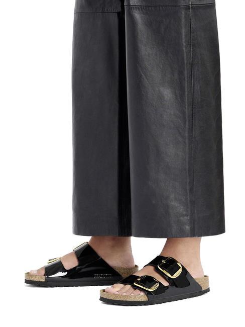 ARIZONA BIG BUCKLE Lackpantoffel Schwarz - Damenschuhe