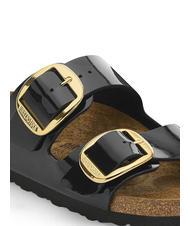 BIRKENSTOCK ARIZONA BIG BUCKLE Lackpantoffel Schwarz - Damenschuhe - 5