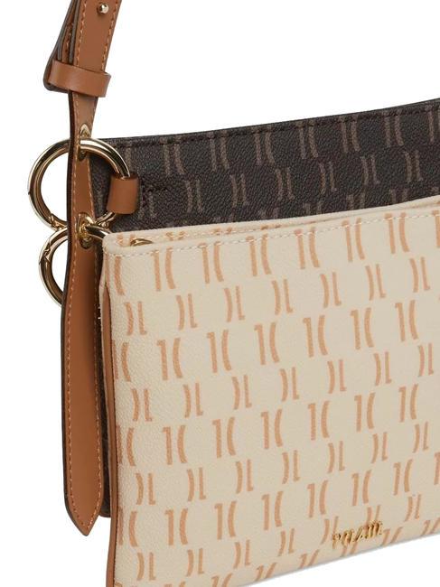 MONOGRAM  Doppelte Umh&auml;ngetasche dunkelbraun / cremefarbener Kopf - Damentaschen