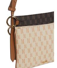 ALVIERO MARTINI PRIMA CLASSE MONOGRAM  Doppelte Umh&auml;ngetasche dunkelbraun / cremefarbener Kopf - Damentaschen - 3