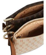 ALVIERO MARTINI PRIMA CLASSE MONOGRAM  Doppelte Umh&auml;ngetasche dunkelbraun / cremefarbener Kopf - Damentaschen - 4