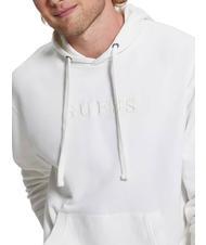 GUESS FINCH TERRY Oversize-Sweatshirt mit Tasche und Kapuze Salzwei&szlig; Multi - Sweatshirts Herren - 2
