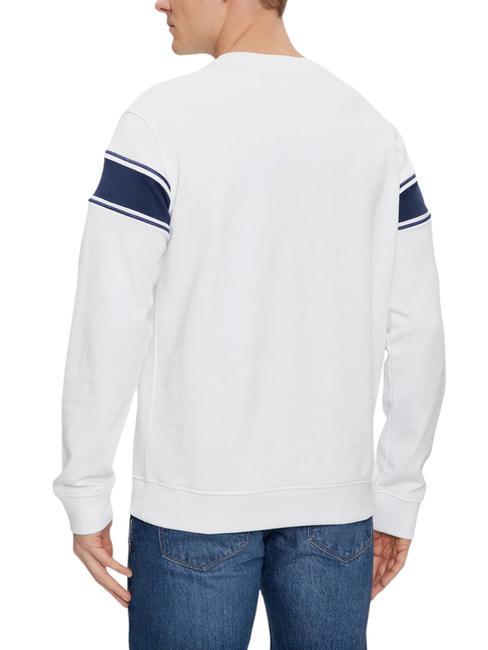 INSERTED STRIPE Sweatshirt aus Baumwolle mit Rundhalsausschnitt purwei&szlig; - Sweatshirts Herren