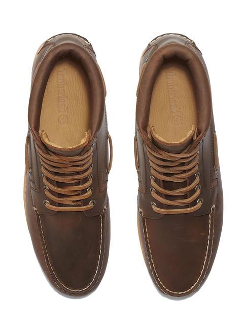 AUTHENTIC Lace Up Stiefeletten aus Leder braun - Herrenschuhe